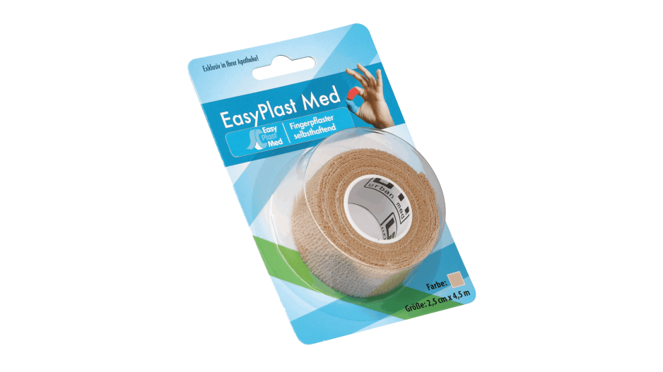 EasyPlast Med Fingerpflaster ohne Klebstoff 2,5 cm x 4,5 m 1 St - SHOP  APOTHEKE